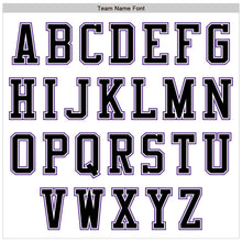 Load image into Gallery viewer, Custom White Black-Purple Authentic Baseball Jersey
