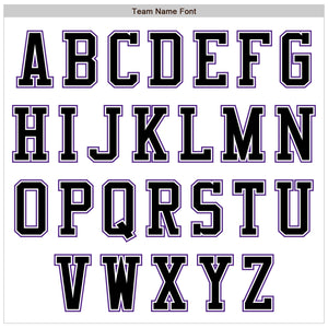 Custom White Black-Purple Authentic Baseball Jersey
