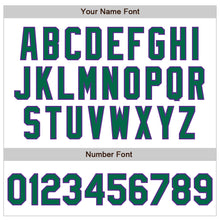 Load image into Gallery viewer, Custom White Kelly Green-Purple Authentic Baseball Jersey
