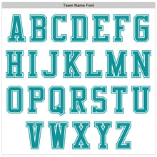 Load image into Gallery viewer, Custom White Teal Authentic Baseball Jersey
