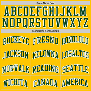 Custom Yellow Green-White Authentic Basketball Jersey