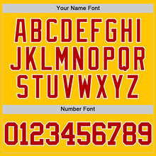 Load image into Gallery viewer, Custom Yellow Red-White Authentic Basketball Jersey
