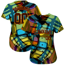 Load image into Gallery viewer, Custom 3D Pattern Design Abstract Graffiti Authentic Baseball Jersey
