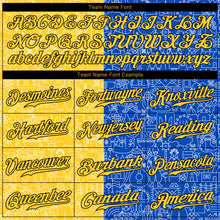 Load image into Gallery viewer, Custom 3D Pattern Design Ukrainian Flag Authentic Baseball Jersey
