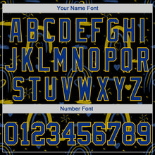 Load image into Gallery viewer, Custom 3D Pattern Design Ukrainian Flag Colors Glory To Ukraine Authentic Baseball Jersey
