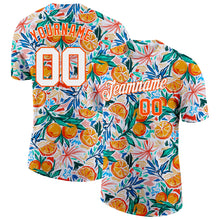 Load image into Gallery viewer, Custom White Orange 3D Pattern Design Fruit Performance T-Shirt
