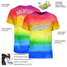 Load image into Gallery viewer, Custom Rainbow For Pride Month Love Is Love LGBT Performance T-Shirt
