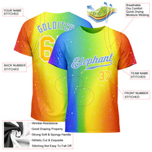 Load image into Gallery viewer, Custom Rainbow For Pride Month Love Is Love LGBT Performance T-Shirt
