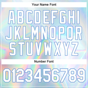 Custom 3D Pattern Design Abstract Trendy Holographic Vaporwave Style Authentic Baseball Jersey