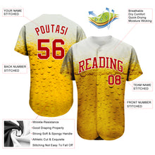 Load image into Gallery viewer, Custom 3D Pattern Design Bubble Of Beer In Glass Authentic Baseball Jersey
