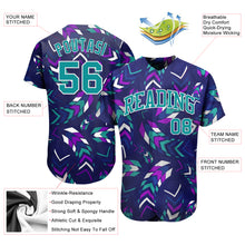 Load image into Gallery viewer, Custom 3D Pattern Design Music Festival Authentic Baseball Jersey
