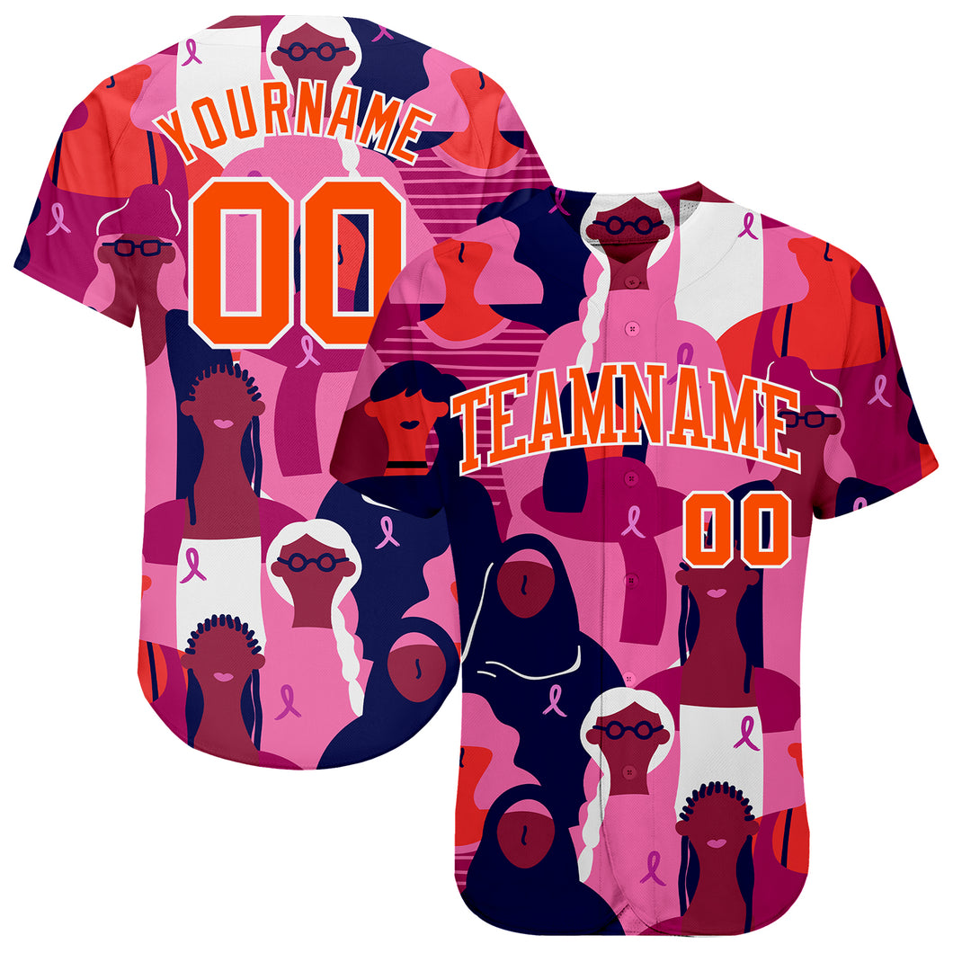 Custom Breast Cancer Jerseys, Pink Ribbon Shirts