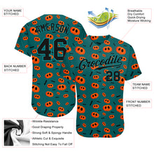 Load image into Gallery viewer, Custom 3D Pattern Halloween Pumpkins Authentic Baseball Jersey
