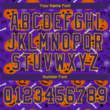 Load image into Gallery viewer, Custom 3D Pattern Halloween Pumpkins Authentic Baseball Jersey
