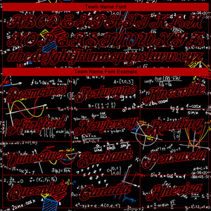 Custom Stitched Black Black Red-White 3D Pattern Design Math Sports Pullover Sweatshirt Hoodie