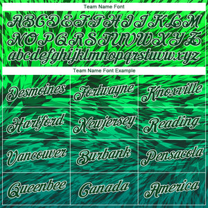 Custom Stitched Kelly Green Green-White 3D Pattern Design Gradient Abstract Sports Pullover Sweatshirt Hoodie