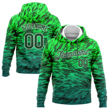 Load image into Gallery viewer, Custom Stitched Kelly Green Green-White 3D Pattern Design Gradient Abstract Sports Pullover Sweatshirt Hoodie
