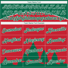 Load image into Gallery viewer, Custom Stitched Red Kelly Green-White 3D Christmas Trees Sports Pullover Sweatshirt Hoodie

