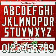 Load image into Gallery viewer, Custom Stitched Red White-Kelly Green 3D Christmas Sports Pullover Sweatshirt Hoodie
