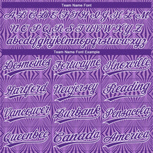 Load image into Gallery viewer, Custom Purple Purple-White 3D Pattern Design Authentic Baseball Jersey

