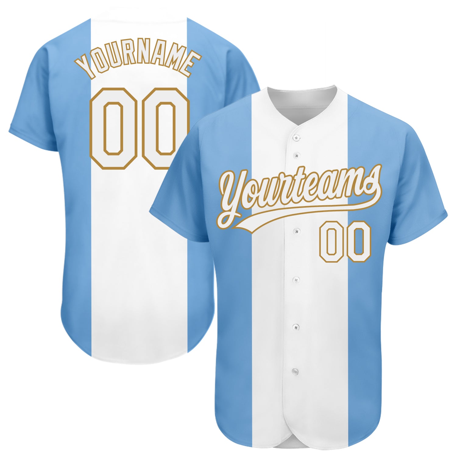Custom Light Blue Red Pinstripe Red-Gold Authentic Basketball Jersey Fast  Shipping – FiitgCustom