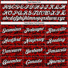 Load image into Gallery viewer, Custom Red White-Black Authentic City Edition Basketball Jersey
