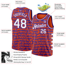 Load image into Gallery viewer, Custom Orange White-Purple Authentic City Edition Basketball Jersey

