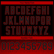 Load image into Gallery viewer, Custom Black Red Fade Fashion Authentic City Edition Basketball Jersey
