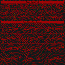 Load image into Gallery viewer, Custom Black Red Authentic City Edition Basketball Jersey
