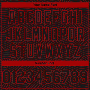 Custom Black Red Authentic City Edition Basketball Jersey