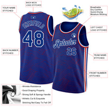 Load image into Gallery viewer, Custom Royal Red-White Authentic City Edition Basketball Jersey
