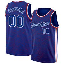 Load image into Gallery viewer, Custom Royal Red-White Authentic City Edition Basketball Jersey
