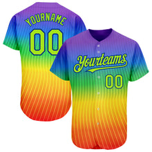 Load image into Gallery viewer, Custom Rainbow For Pride Month Love Is Love LGBT 3D Authentic Baseball Jersey
