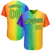 Load image into Gallery viewer, Custom Rainbow For Pride Month Love Is Love LGBT 3D Authentic Baseball Jersey
