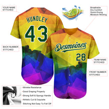 Load image into Gallery viewer, Custom Rainbow For Pride Month Love Is Love LGBT 3D Authentic Baseball Jersey
