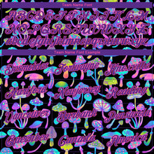 Load image into Gallery viewer, Custom Black Purple-Pink 3D Pattern Design Magic Mushrooms Psychedelic Hallucination Performance T-Shirt
