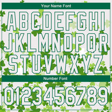 Load image into Gallery viewer, Custom White Kelly Green 3D Pattern Design St. Patrick&#39;s Day Performance T-Shirt
