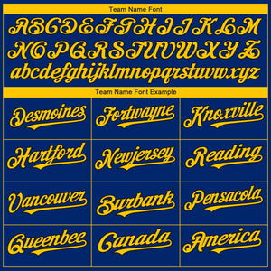 Custom Royal Yellow-Black 3D Seattle City Edition Fade Fashion Authentic Baseball Jersey