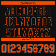 Load image into Gallery viewer, Custom Black Orange-Gray 3D San Francisco City Edition Fade Fashion Authentic Baseball Jersey
