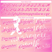 Load image into Gallery viewer, Custom Pink White 3D Pink Ribbon Breast Cancer Awareness Month Women Health Care Support Authentic Baseball Jersey
