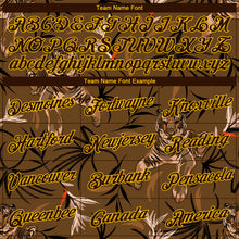 Load image into Gallery viewer, Custom Stitched Brown Yellow 3D Pattern Design Tiger And Plants Sports Pullover Sweatshirt Hoodie
