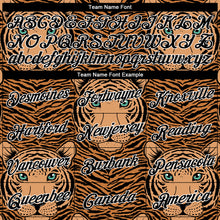 Load image into Gallery viewer, Custom Stitched Vegas Gold Black-White 3D Pattern Design Tiger Sports Pullover Sweatshirt Hoodie
