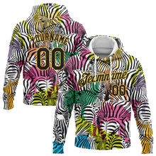 Load image into Gallery viewer, Custom Stitched White Black-Yellow 3D Pattern Design Horse And Camel Sports Pullover Sweatshirt Hoodie

