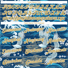 Load image into Gallery viewer, Custom Stitched Royal Old Gold-White 3D Pattern Design Heron And Cloud Sports Pullover Sweatshirt Hoodie
