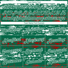 Load image into Gallery viewer, Custom Kelly Green Red-White 3D Mexico Performance T-Shirt
