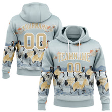 Load image into Gallery viewer, Custom Stitched Lakes Blue White-Vegas Gold 3D Pattern Design Heron Sports Pullover Sweatshirt Hoodie

