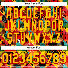 Load image into Gallery viewer, Custom Stitched Red Yellow 3D Pattern Design Black History Month Sports Pullover Sweatshirt Hoodie
