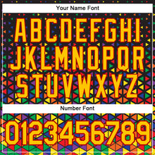 Load image into Gallery viewer, Custom Black Yellow-Red 3D Pattern Design Black History Month Performance T-Shirt
