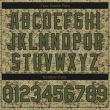 Load image into Gallery viewer, Custom Camo Olive-Black 3D Authentic Salute To Service Basketball Jersey

