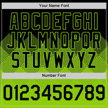 Load image into Gallery viewer, Custom Black Neon Green 3D Pattern Design Gradient Square Shapes Authentic Baseball Jersey
